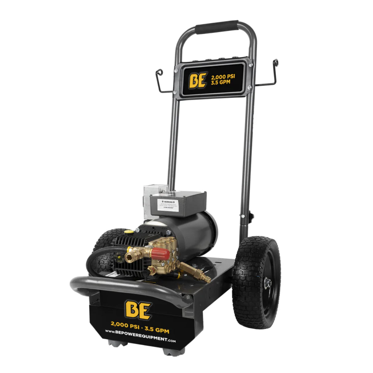 BE Power 2,000 PSI Plug-In Electric Pressure Washer with Baldor 5.0 HP Motor