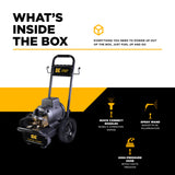 BE Power 2,700 PSI 3.5 GPM Commercial Electric Pressure Washer