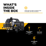 BE Power P1515EPN 1,500 PSI 1.6 GPM Hand-Carry Electric Pressure Washer