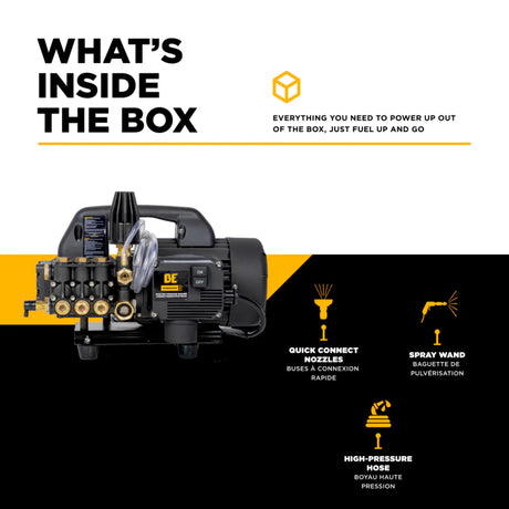 BE Power P1515EPN 1,500 PSI 1.6 GPM Hand-Carry Electric Pressure Washer