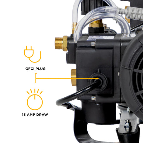 BE Power P1515EPN 1,500 PSI 1.6 GPM Hand-Carry Electric Pressure Washer