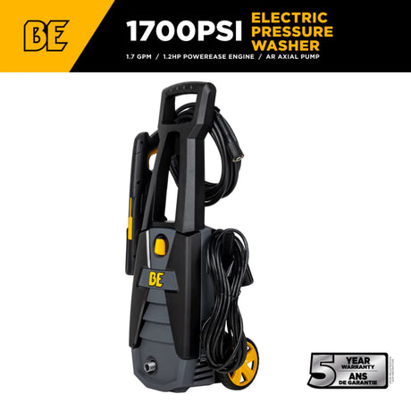 BE Power Equipment P1715EN 1700 PSI 1.7 GPM Electric Pressure Washer