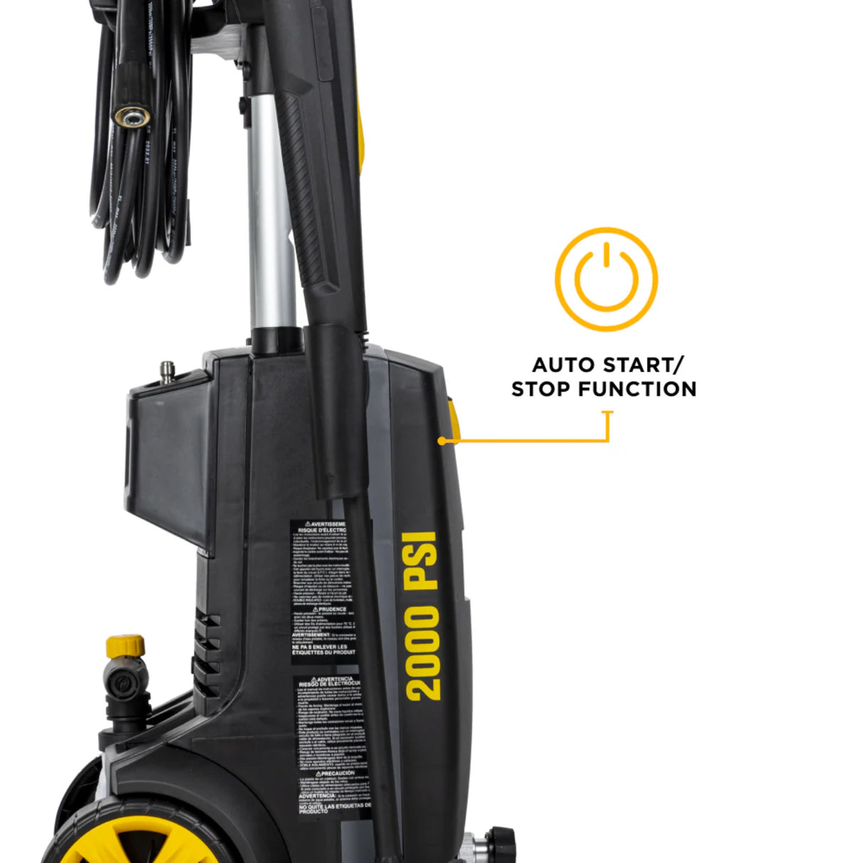 BE Power Equipment P1915EN 2000 PSI 1.7 GPM Electric Pressure Washer