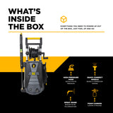 BE Power P2115EN 2,150 PSI 1.6 GPM Cold Water Electric Pressure Washer