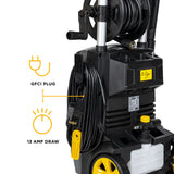 BE Power P2115EN 2,150 PSI 1.6 GPM Cold Water Electric Pressure Washer