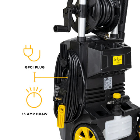 BE Power P2115EN 2,150 PSI 1.6 GPM Cold Water Electric Pressure Washer