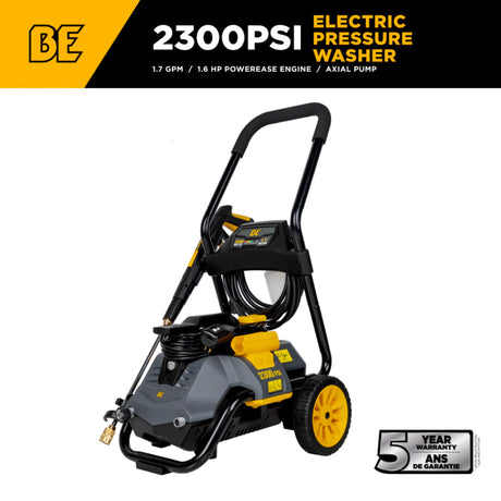 BE Power P2314EN 2,300 PSI Convertible Electric Pressure Washer
