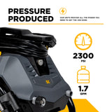 BE Power P2314EN 2,300 PSI Convertible Electric Pressure Washer