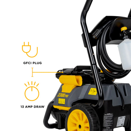 BE Power P2314EN 2,300 PSI Convertible Electric Pressure Washer
