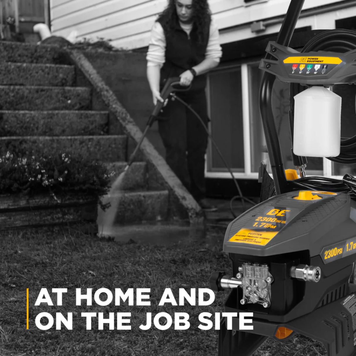 BE Power P2317EN 2,300 PSI 1.7 GPM Electric Pressure Washer