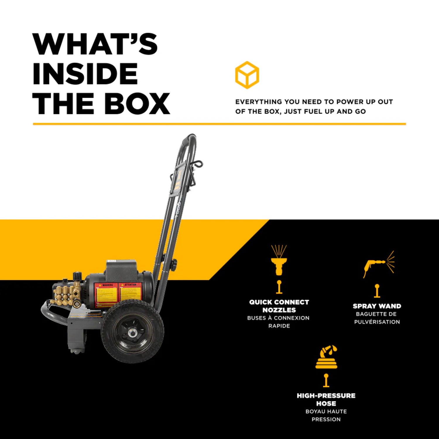 BE Power PE-1520EW1A 1,500 PSI Baldor Electric Pressure Washer