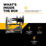 BE Power 1,500 PSI Hot-Water-Capable Wall-Mount Electric Pressure Washer with Baldor Motor