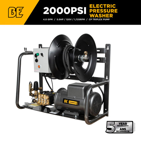 BE Power X-2050FW1A 2,000 PSI Baldor Wall-Mount Pressure Washer