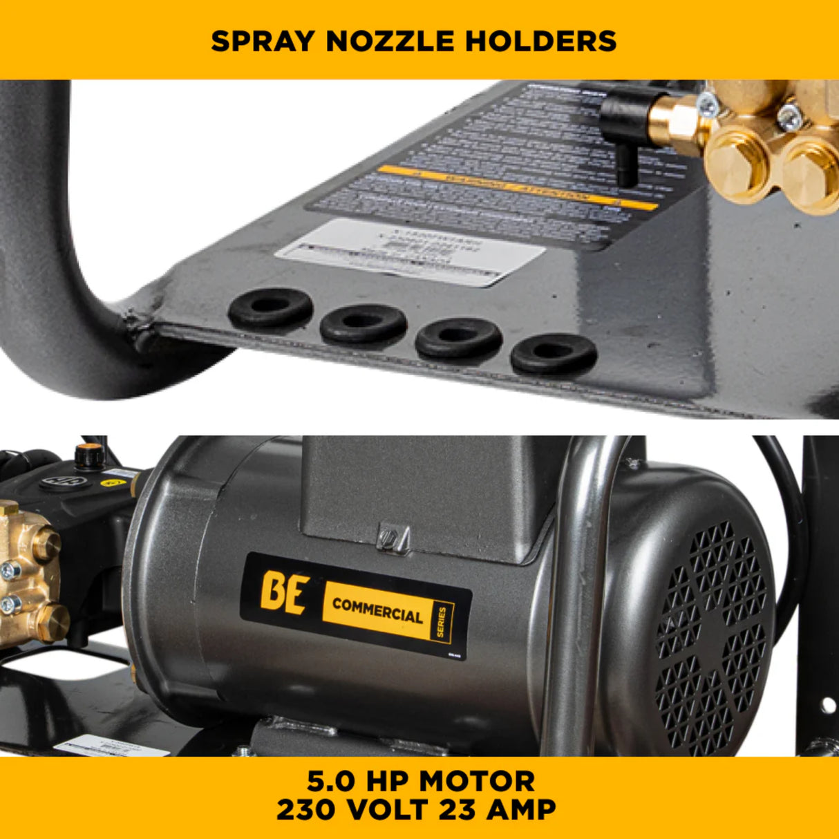 BE Power X-2050FW1A 2,000 PSI Baldor Wall-Mount Pressure Washer