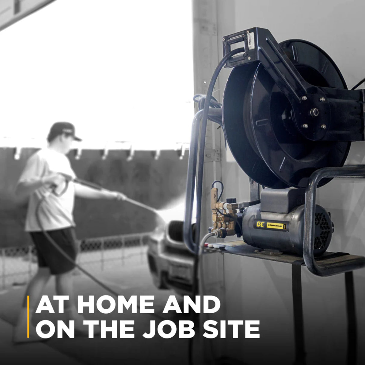BE Power X-2050FW1A 2,000 PSI Baldor Wall-Mount Pressure Washer