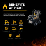 BE Power 1,000 PSI Industrial Electric Hot Water Pressure Washer