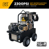 BE Power 2,300 PSI Industrial Electric Hot Water Pressure Washer
