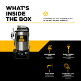 BE Power 2,300 PSI Commercial Electric Hot Water Pressure Washer