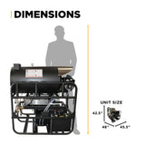 BE Power 3,500 PSI Industrial Diesel Truck-Mount Hot Water Pressure Washer