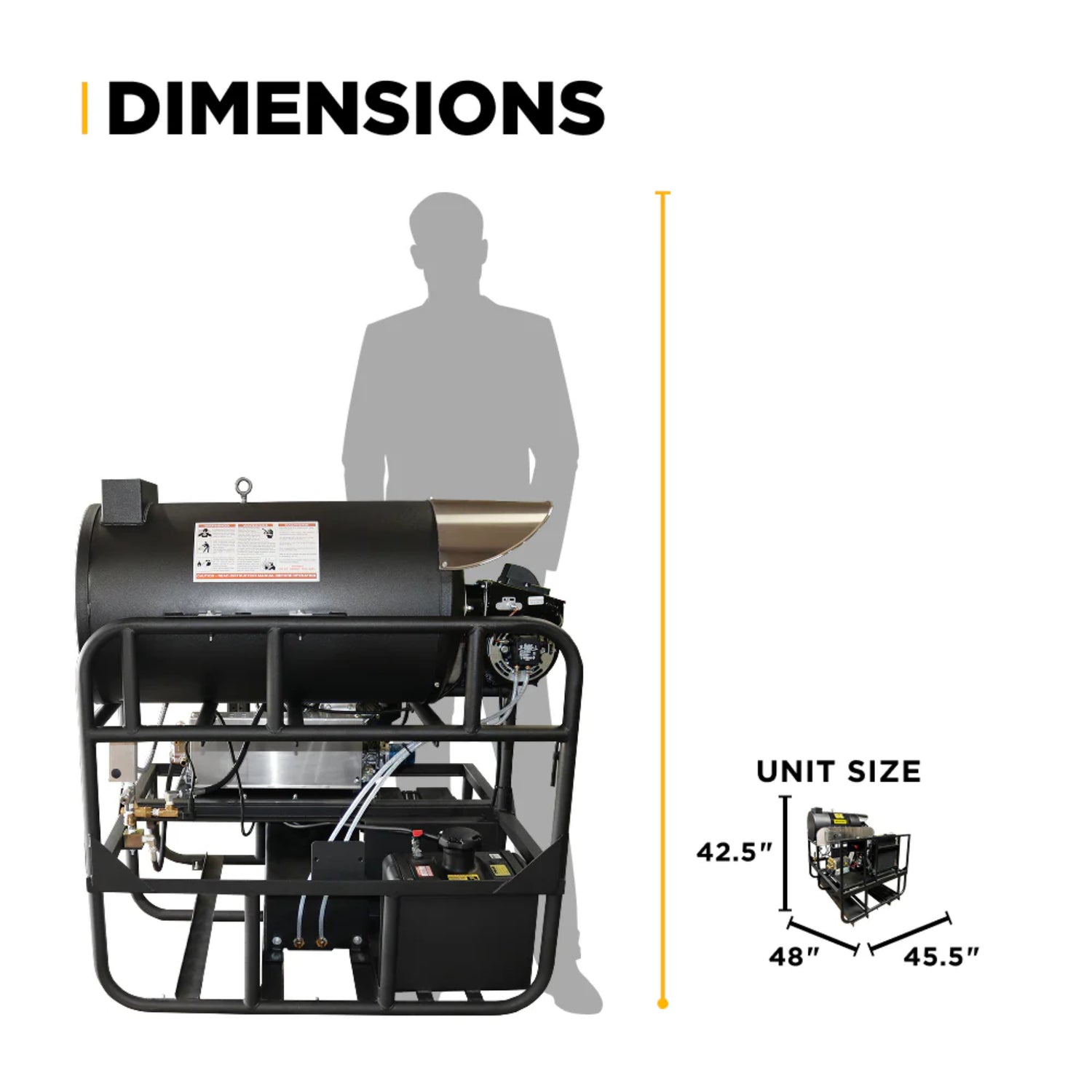 BE Power 3,500 PSI 8 GPM Industrial Diesel Truck-Mount Hot Water Pressure Washer