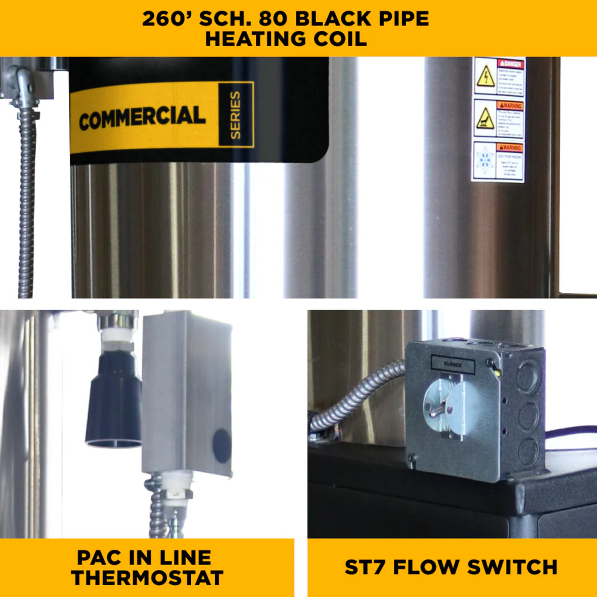 BE Power 12V DC Diesel-Fired Hot Box for High-Flow Truck-Mount Pressure Washers