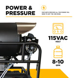 BE Power 115V Diesel-Fired Hot Box for High-Flow Pressure Washers