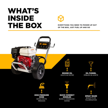 BE Power B3165HAAS 3,100 PSI Honda GX200 Gas Pressure Washer