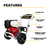 BE Power B3165HAGS 3,100 PSI Honda GX200 Gas Pressure Washer