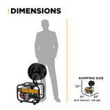 BE Power 3,100 PSI Mobile Detail Pressure Washer with Honda GX200