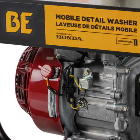 BE Power 3,100 PSI Mobile Detail Pressure Washer with Honda GX200