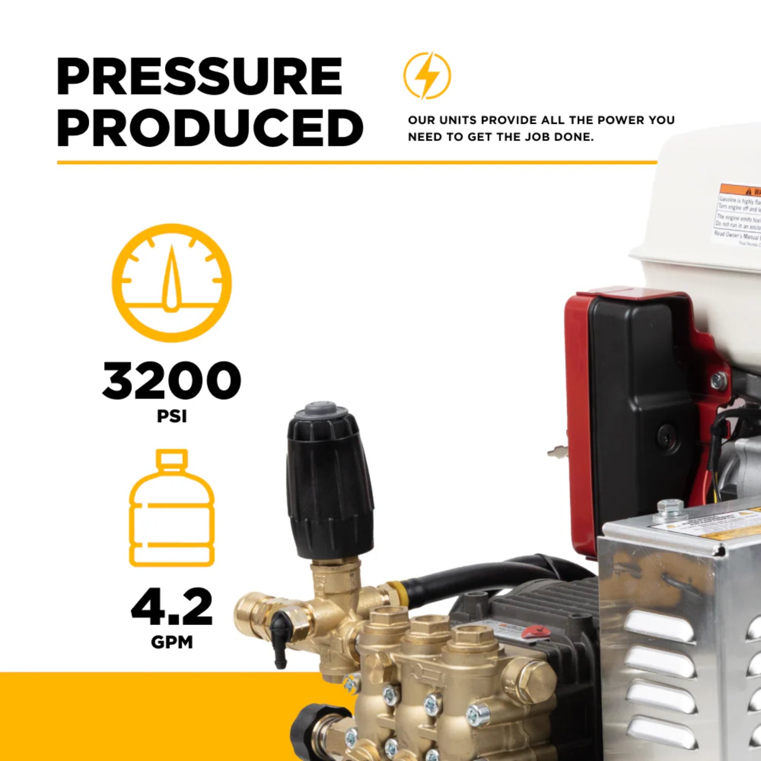 BE Power B3213HETBAS 3,200 PSI Electric-Start Truck-Mount Washer