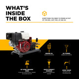 BE Power B3213HETBAS 3,200 PSI Electric-Start Truck-Mount Washer