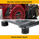 BE Power B3213HETBAS 3,200 PSI Electric-Start Truck-Mount Washer