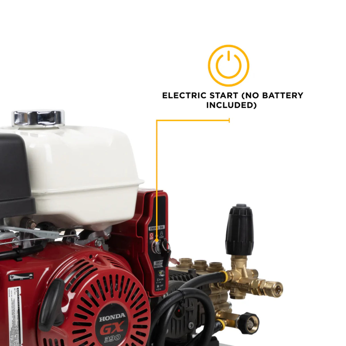 BE Power B3213HETBAS 3,200 PSI Electric-Start Truck-Mount Washer