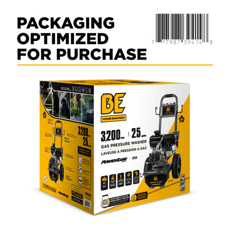 BE Power B327PX 3,200 PSI 2.5 GPM Powerease Gas Pressure Washer