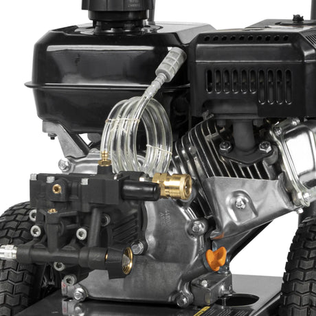 BE Power 3,400 PSI Cold Water Gas Pressure Washer with Powerease R225 Engine
