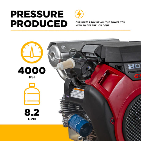 BE Power B4024HETBGS 4,000 PSI 8.2 GPM Truck-Mount Pressure Washer