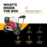 BE Power 4,200 PSI Aluminum-Frame Cold Water Gas Pressure Washer with Honda GX390