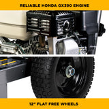 BE Power 4,200 PSI Aluminum-Frame Cold Water Gas Pressure Washer with Honda GX390