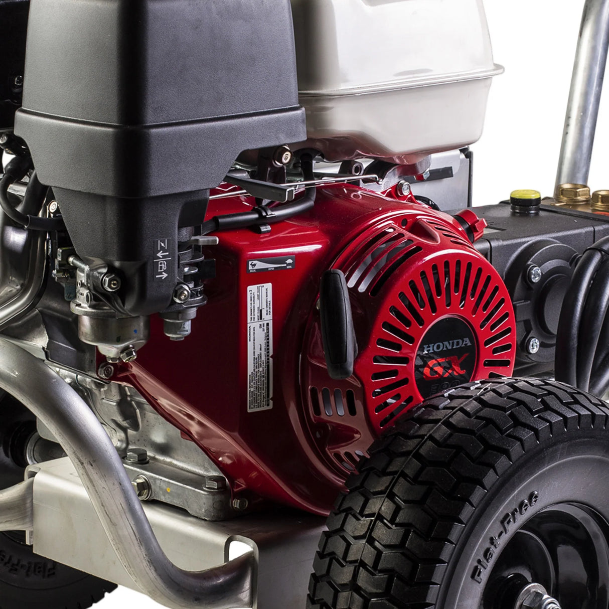 BE Power 4,200 PSI Industrial Wheeled Cold Water Gas Pressure Washer