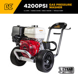 BE Power B4213HAGS 4,200 PSI 4.2 GPM Honda GX390 Gas Pressure Washer