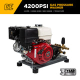 BE Power 4,200 PSI Industrial Truck-Mount Cold Water Gas Pressure Washer