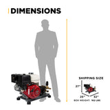 BE Power 4,200 PSI Industrial Truck-Mount Cold Water Gas Pressure Washer