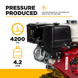 BE Power 4,200 PSI Industrial Truck-Mount Cold Water Gas Pressure Washer