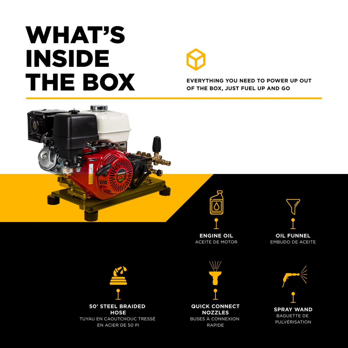 BE Power 4,200 PSI Industrial Truck-Mount Cold Water Gas Pressure Washer