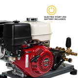 BE Power 4,200 PSI Industrial Truck-Mount Cold Water Gas Pressure Washer