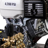 BE Power 4,200 PSI Cold Water Gas Pressure Washer with General Triplex Pump