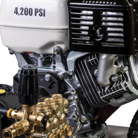 BE Power 4,200 PSI Cold Water Gas Pressure Washer with General Triplex Pump