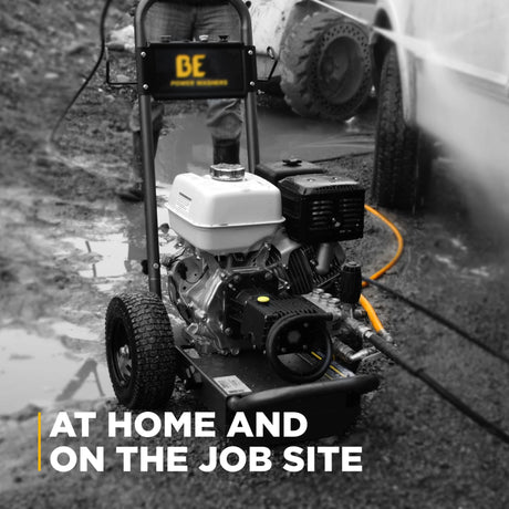 BE Power 4,200 PSI Cold Water Gas Pressure Washer with General Triplex Pump