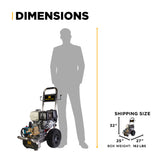 BE Power B4213HSJS 4,200 PSI Honda GX390 CAT Pump Pressure Washer